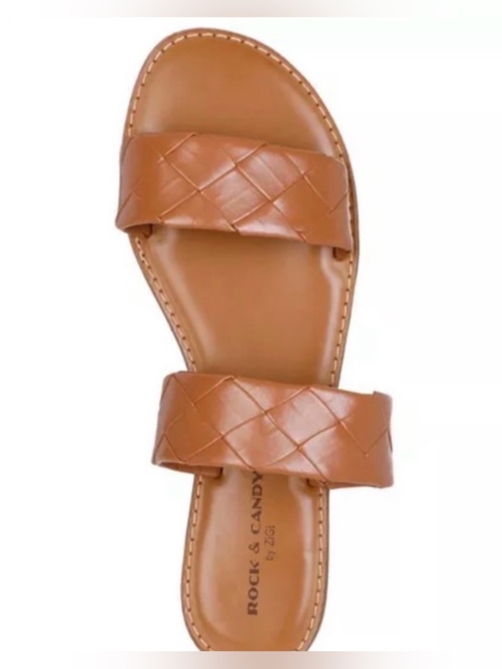 Rock and Candy by Zigi Women Tan Slide Sandals - Size 7